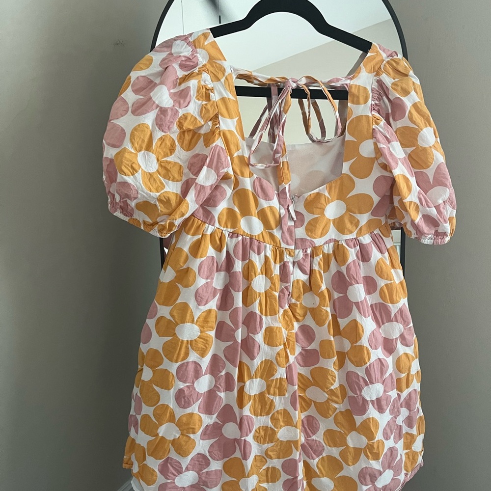 Altar’d State floral Puff Sleeve Dress - Picture 5 of 7